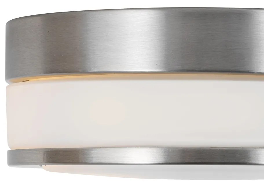 Candeeiro de teto exterior clássico em aço 23 cm IP44 - Flavi Moderno