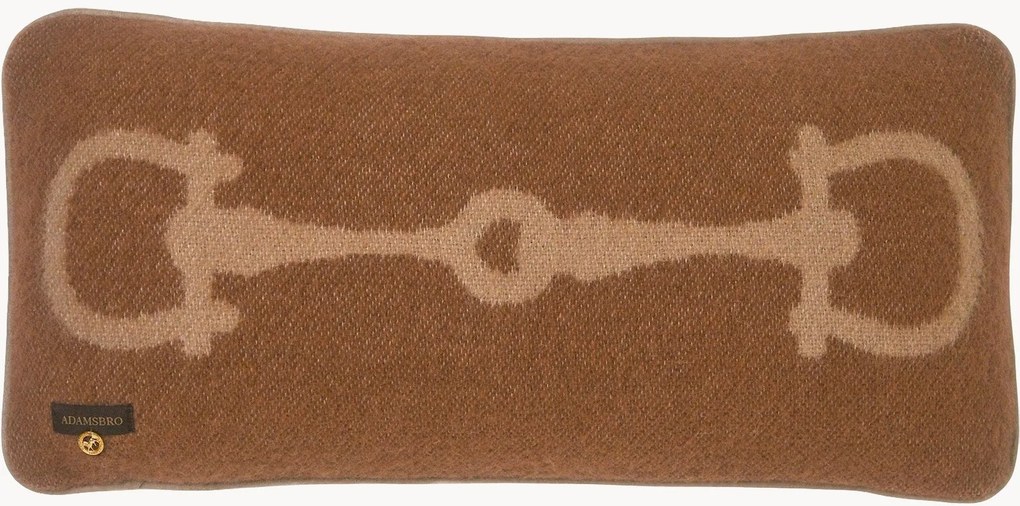 Almofada reversível em lã com padrão em jacquard Retro