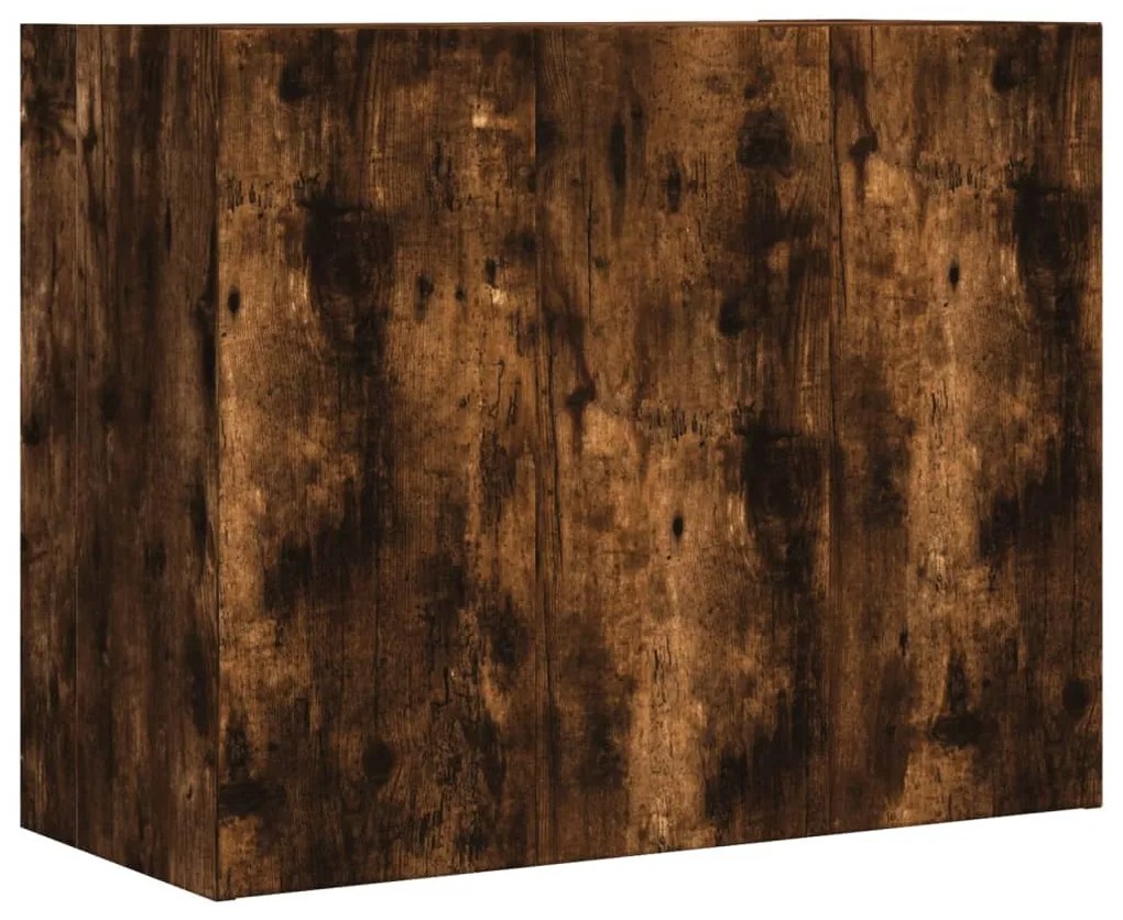 Armário parede 75x35x60 cm derivados madeira carvalho fumado