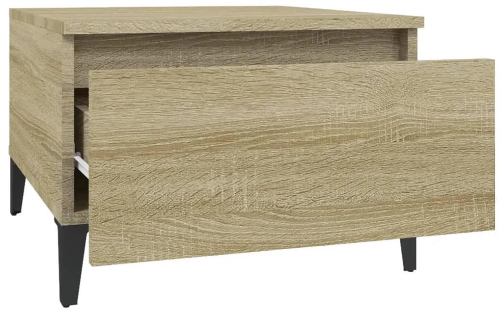 Mesa de apoio 50x46x35 cm derivados de madeira carvalho sonoma