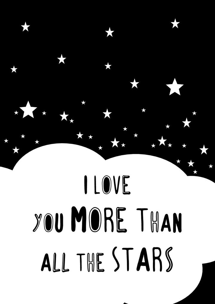 Póster "I Love You More Than All The Stars"