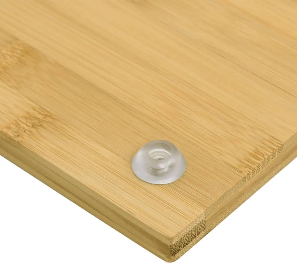 Coberturas para fogão 2 pcs 50x28x1,5 cm bambu