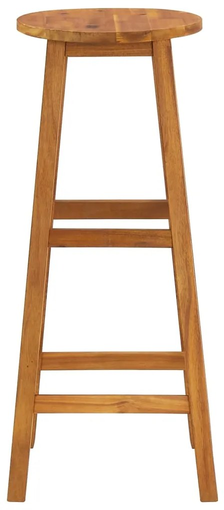 Bancos de bar 4 pcs madeira de acácia maciça