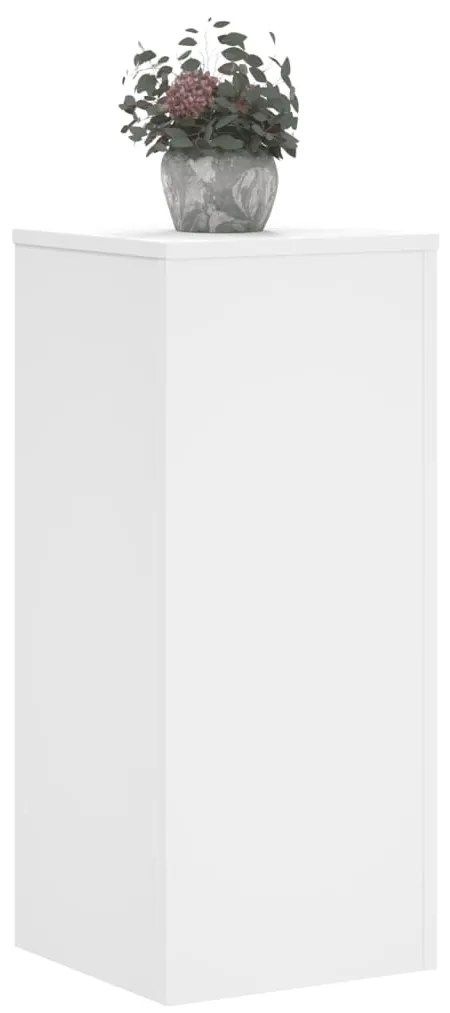 Suportes p/ plantas 2 pcs 30x30x70 cm derivados madeira branco