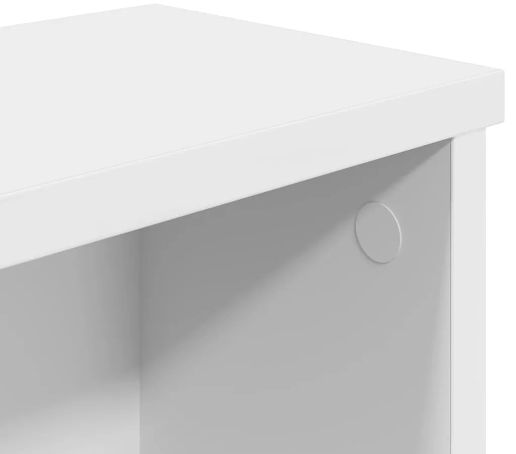 Racks de cozinha empilhável 2 pcs branco 60x15x16 cm