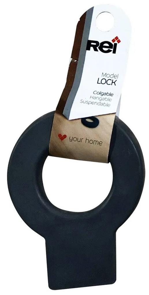 Fixador de portas Rei Lock 660 Antracite Plástico Expositor de Porta (6,4 x 8,2 x 1,5 cm)