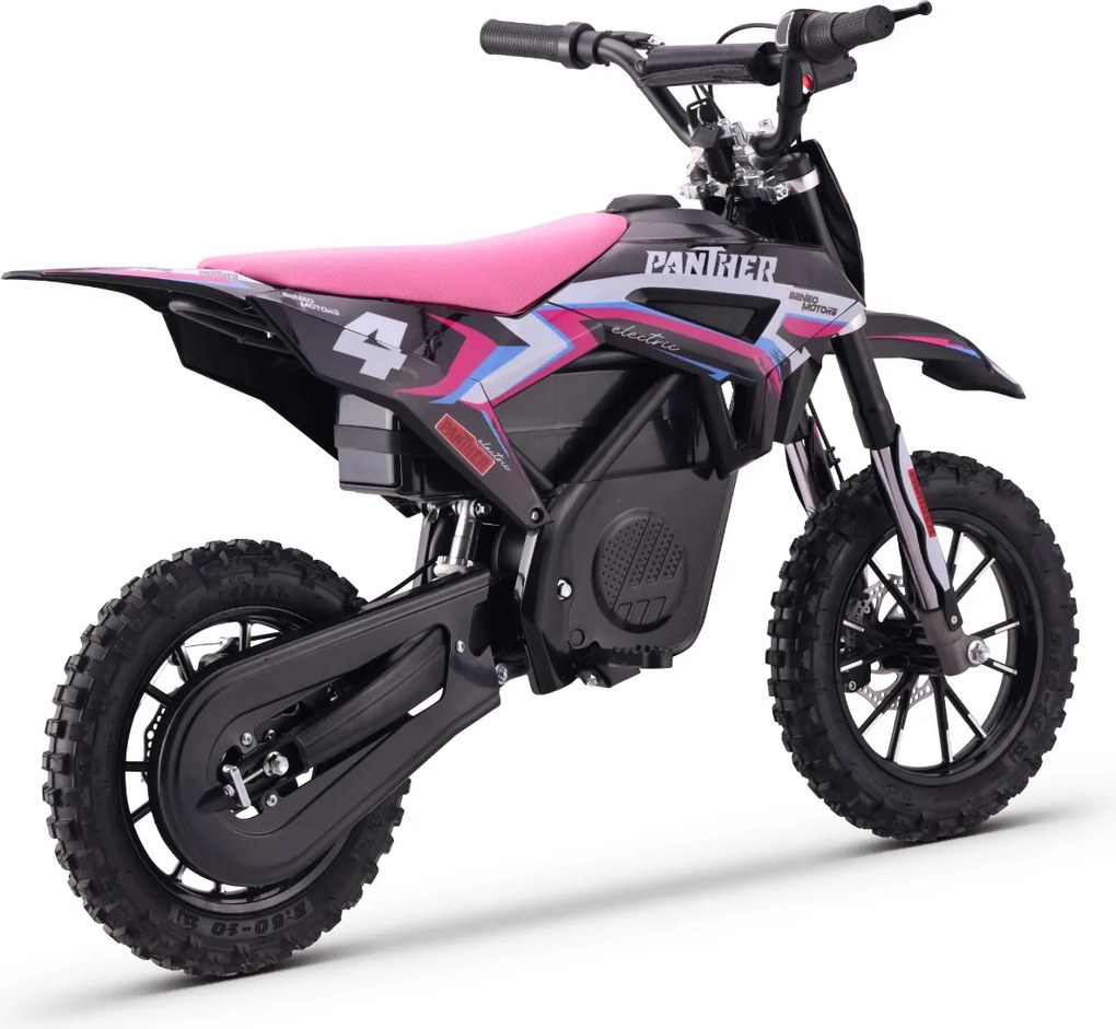 Moto elétrica de cross para crianças Motors Panther 550W Rosa