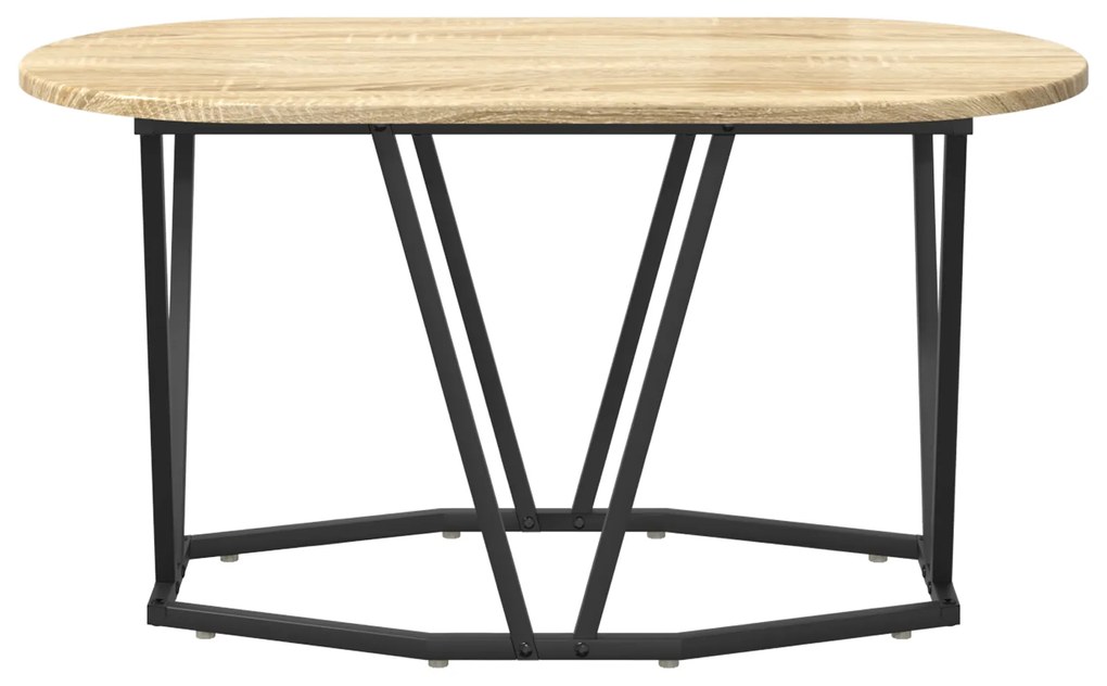 Mesa de Centro em Carvalho Sonoma 80x40x40,5 cm, Madeira Revestida e M