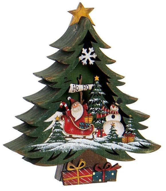 Árvore de Natal DKD Home Decor Madeira (17 x 5 x 20.5 cm)