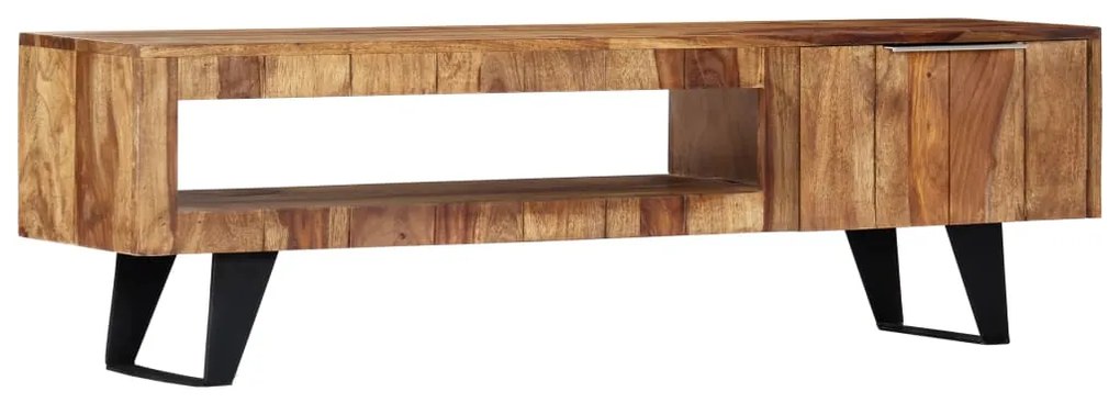 vidaXL Móvel de TV 140x30x40 cm madeira de acácia maciça