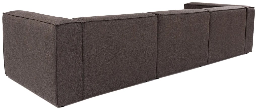 Sofá de Canto Fora – Castanho Escuro – 296 cm x 66 cm x 185 cm