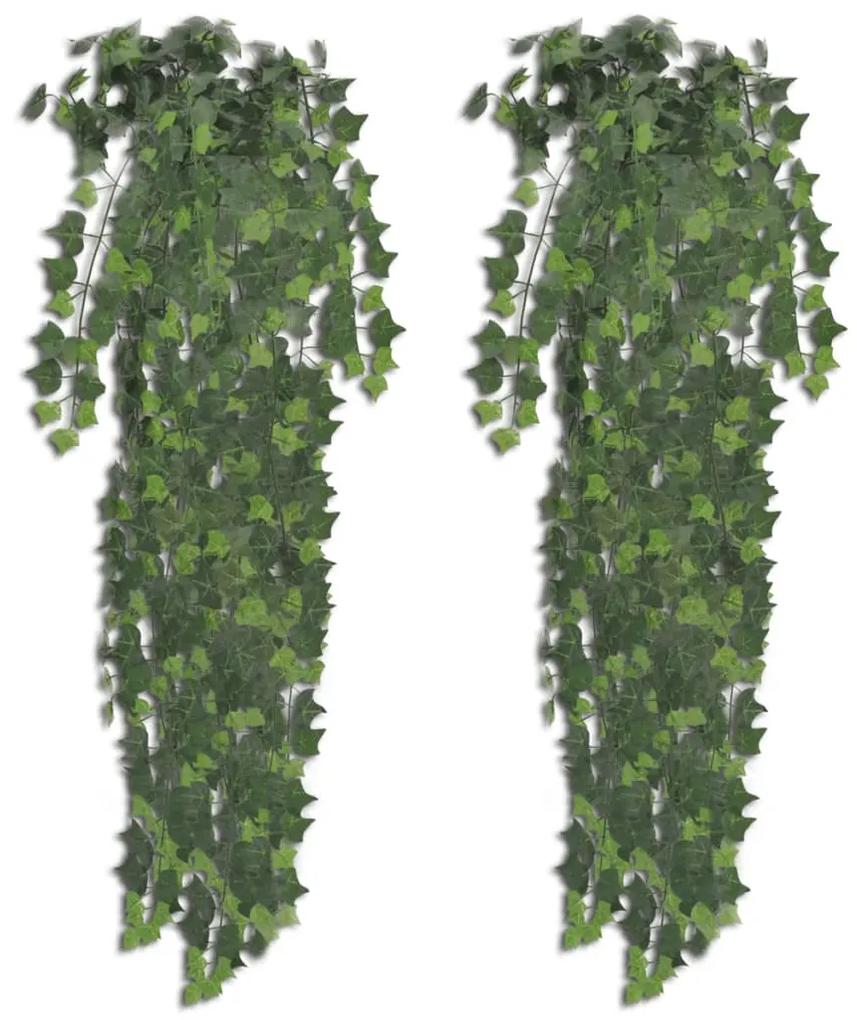 Arbusto de hera, artificial, em verde, 2 peças, 90 cm