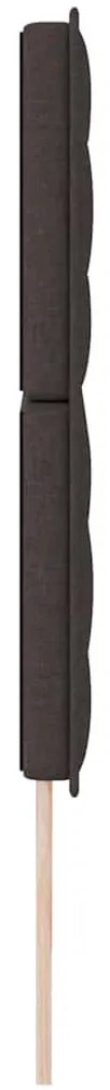 Cabeceira Design Linhas Castanho Escuro 180 cm Tecido