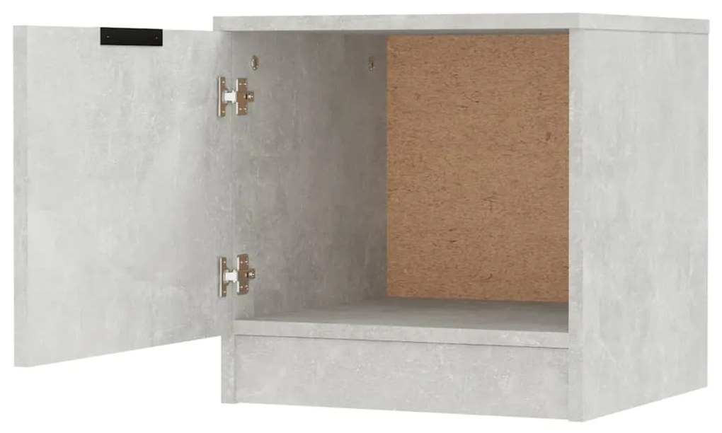 Mesas de cabeceira 2 pcs 40x39x40 cm cinzento cimento