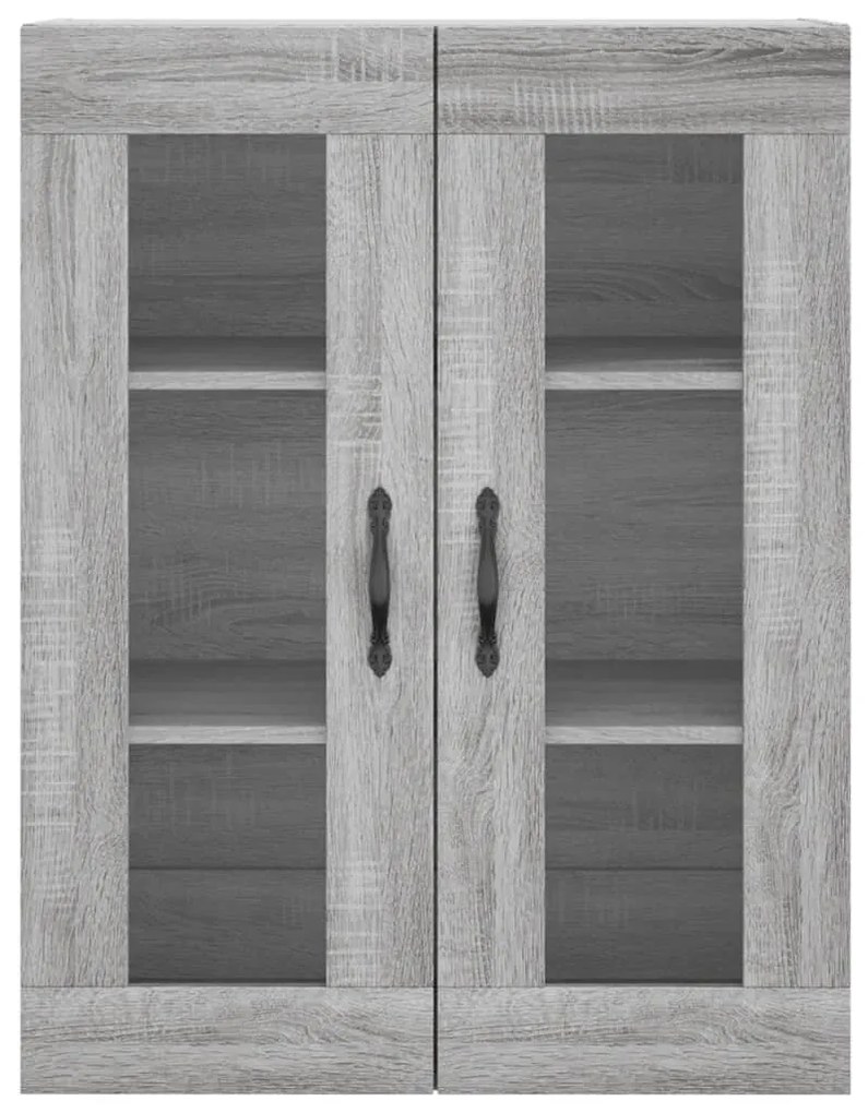 Armário alto 69,5x34x180 cm derivados de madeira sonoma cinza