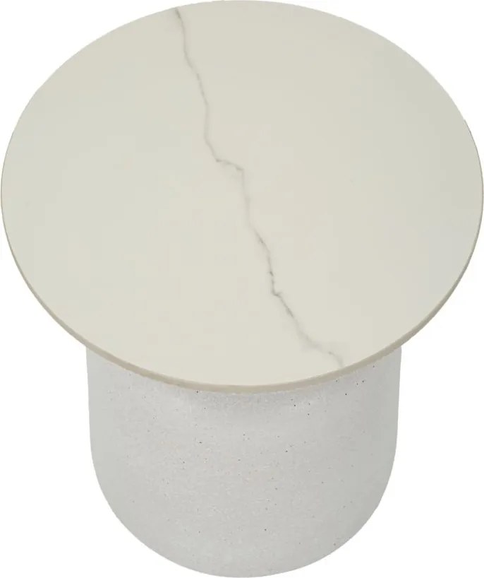 MESA DE APOIO FUSH Ø 40X47 CM BRANCA