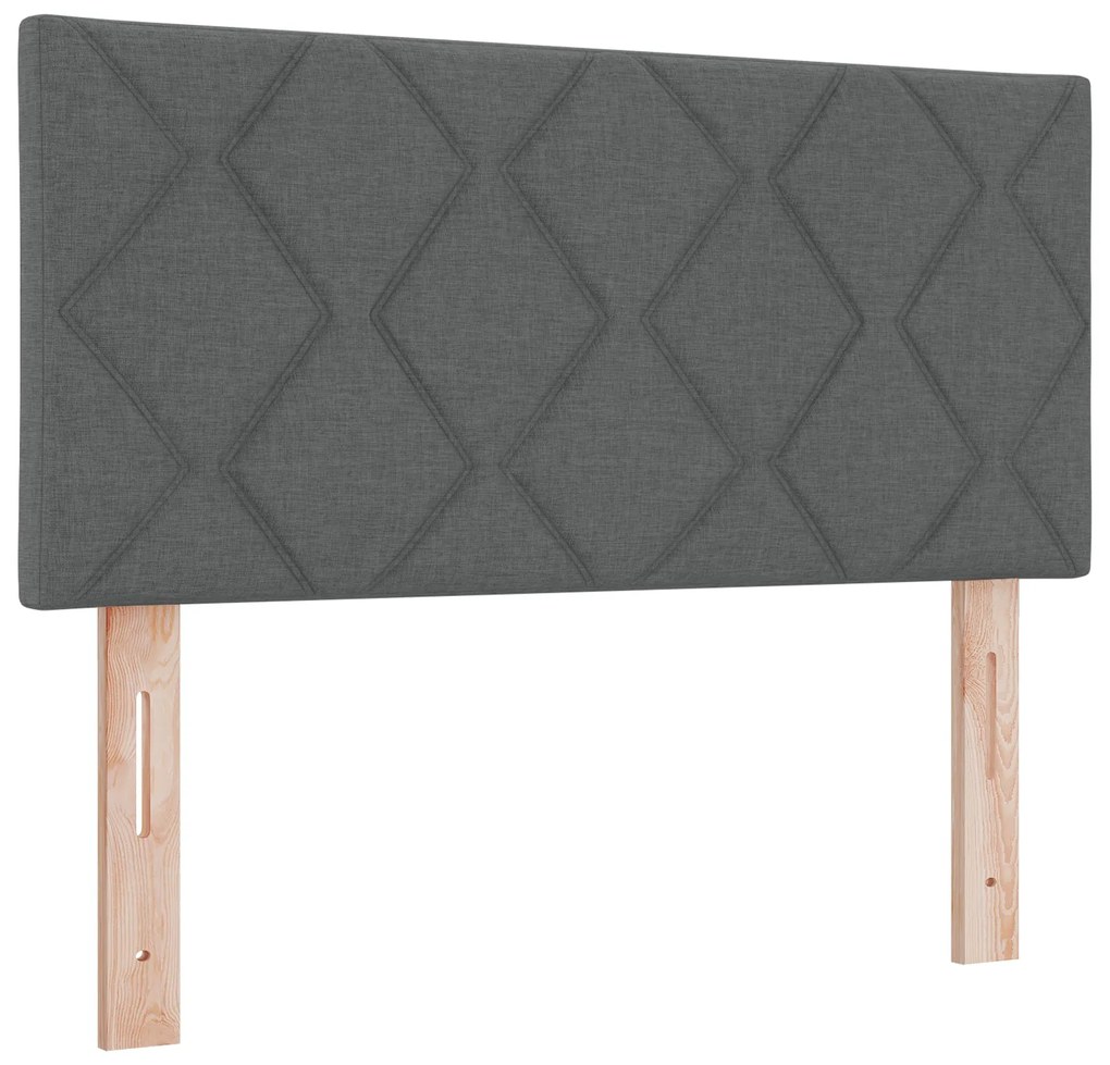 Cama Box Spring vidaXL com Colchão Cinza Escuro 80x200 cm Tecido, Cabe