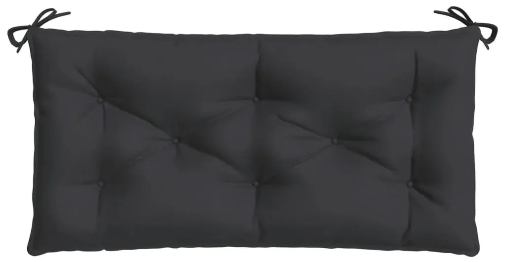 Almofadão p/ banco de jardim 100x50x7 cm tecido oxford preto