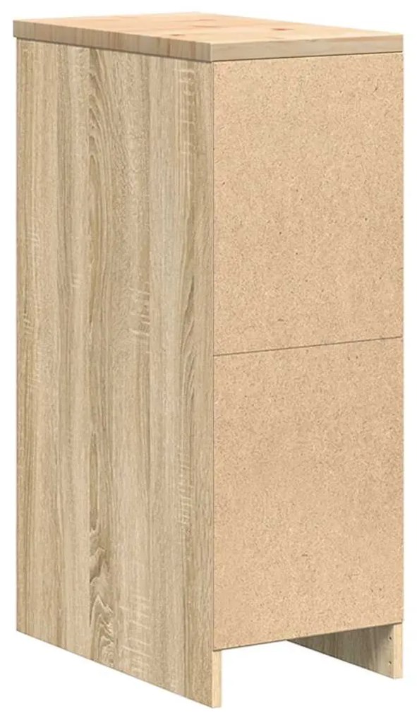 Armário de arrumação de garagem carvalho sonoma 30x51x85 cm