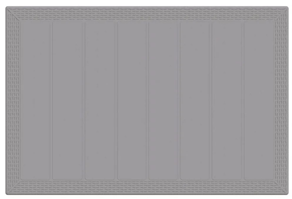 Conjunto de Jantar de Jardim 5 pcs Cinzento-claro