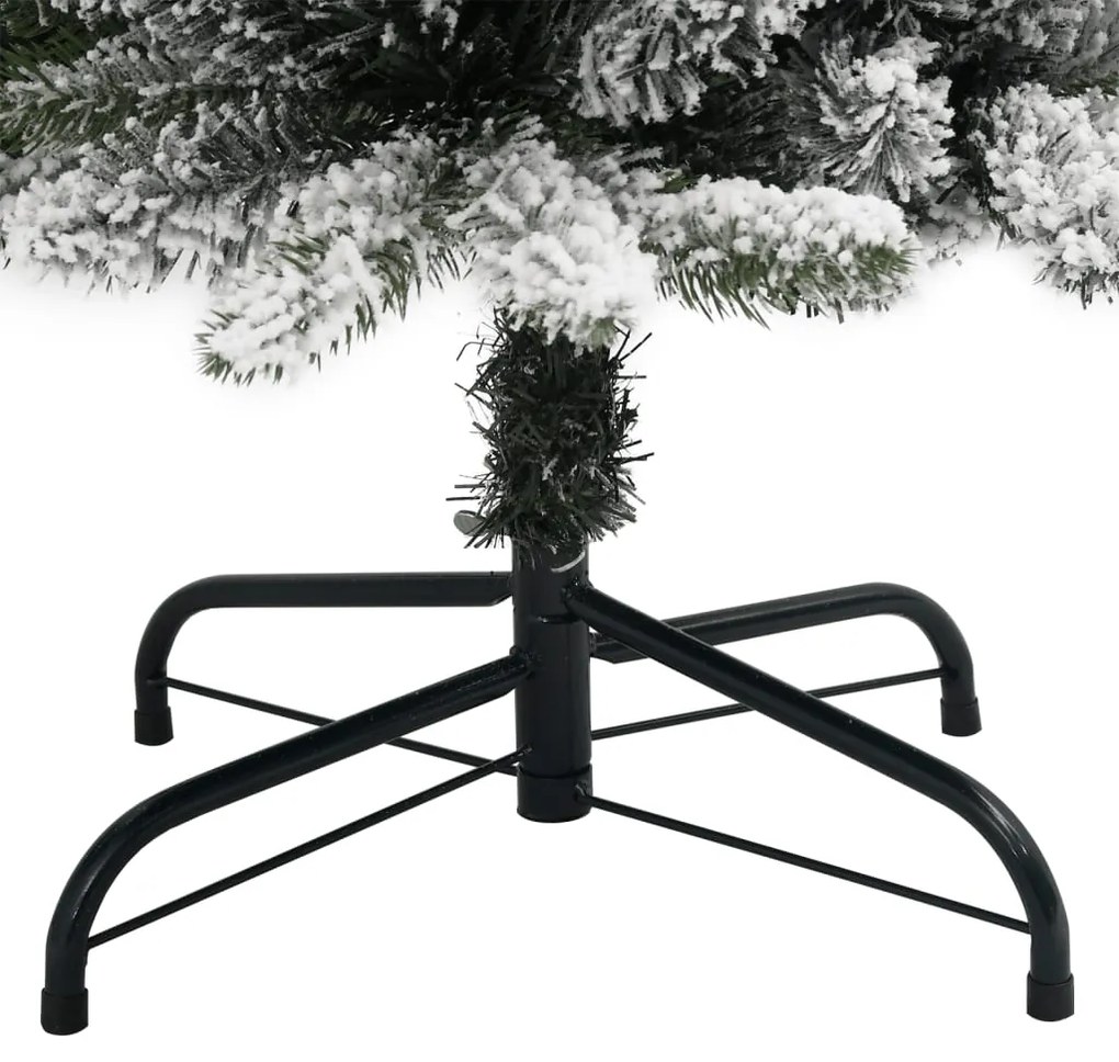 Árvore de Natal artificial com 150 luzes LED e neve 150 cm