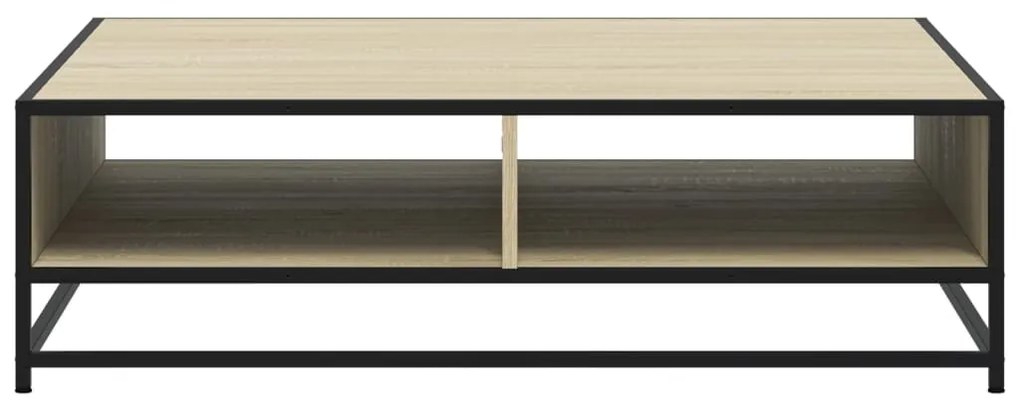Mesa centro 100x100x30 cm deriv. madeira/metal carvalho sonoma