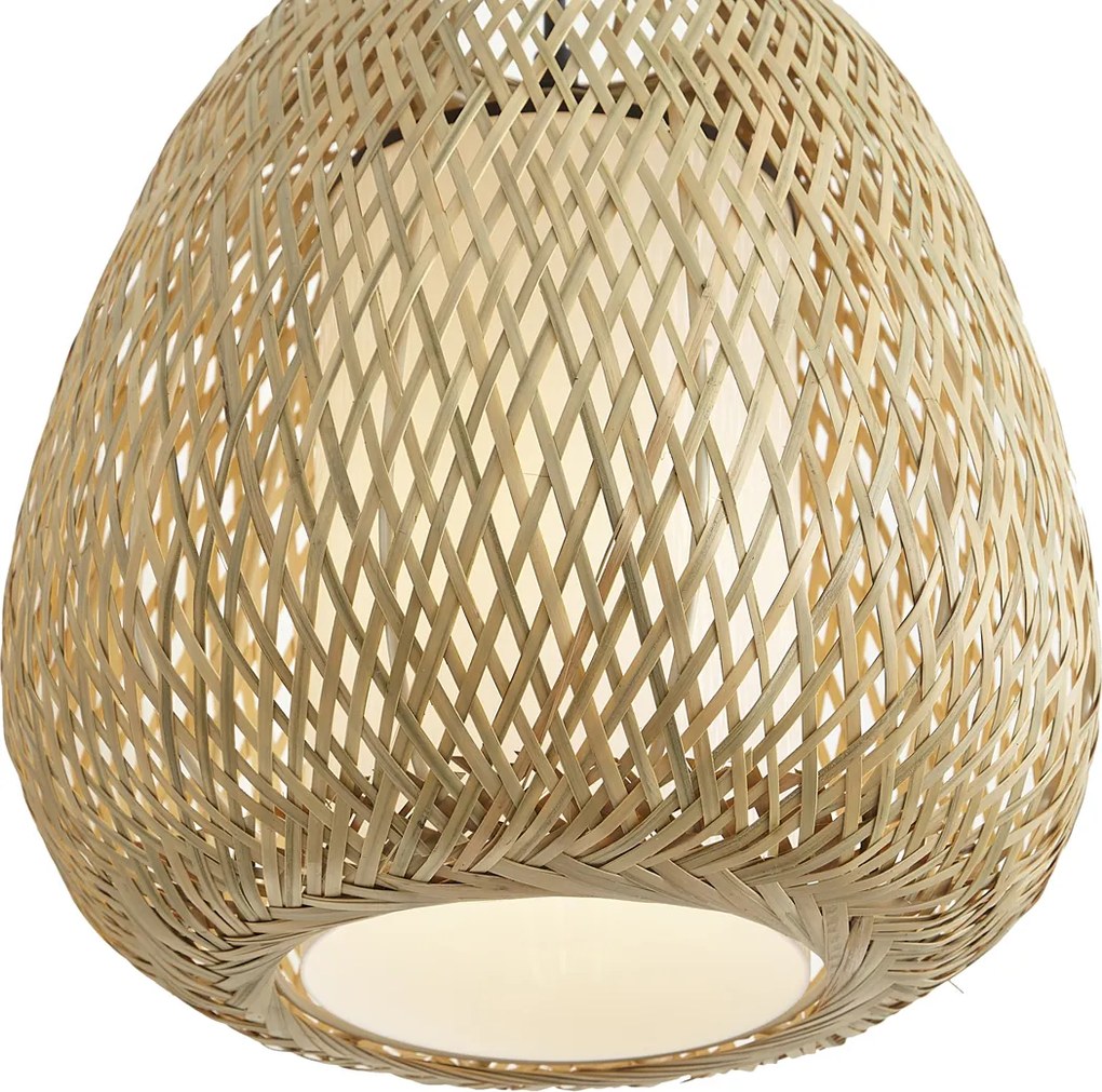 Candeeiro suspenso Japandi Bambu 30cm IP44 - Moana