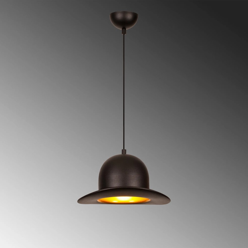 Candeeiro Chandelier Sivani – Preto – Diâmetro 28 cm x Altura 113 cm