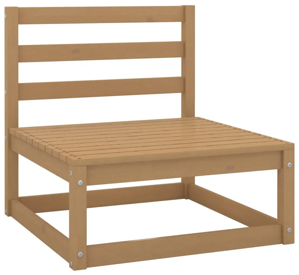 12 pcs conjunto lounge de jardim pinho maciço