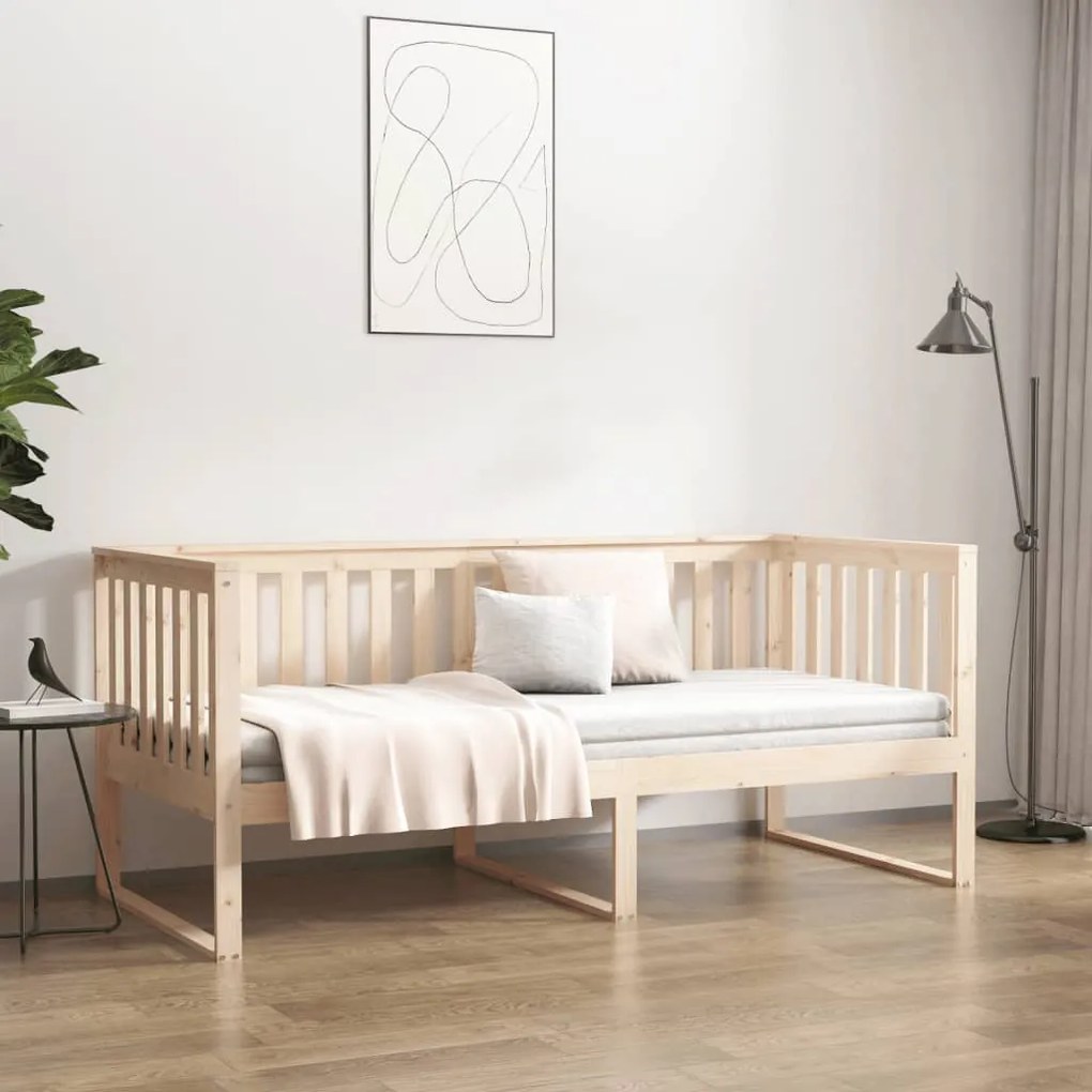 Cama de dia sem colchão 100x200 cm pinho de madeira maciça