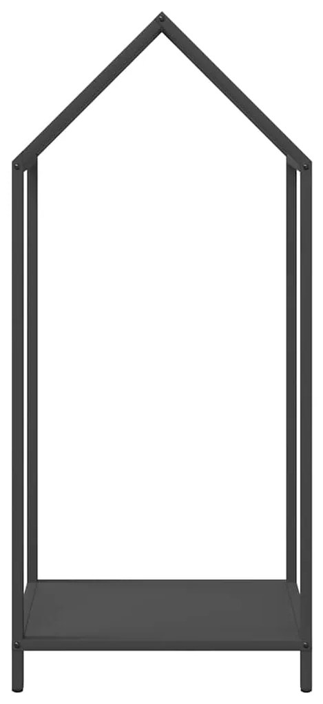 Suporte para lenha 40x25x90 cm aço laminado a frio preto