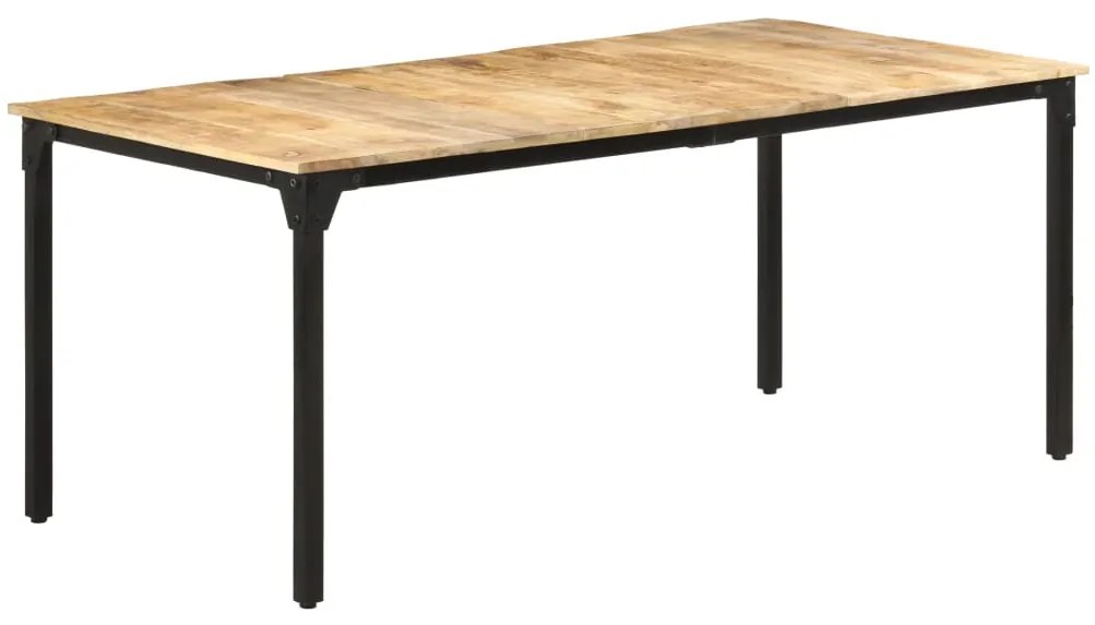 Mesa de jantar 180x90x76 cm madeira de mangueira áspera