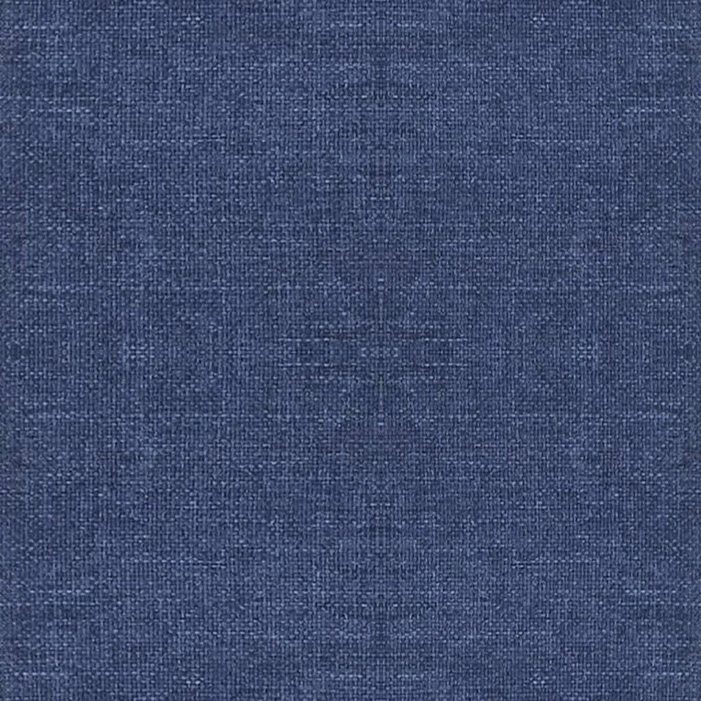 Cadeiras de jantar giratórias 2 pcs tecido azul