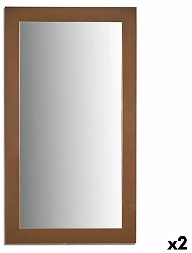 Espelho de Parede Dourado Madeira Vidro 64,3 X 84,5 X 1,5 cm (2 Unidades)
