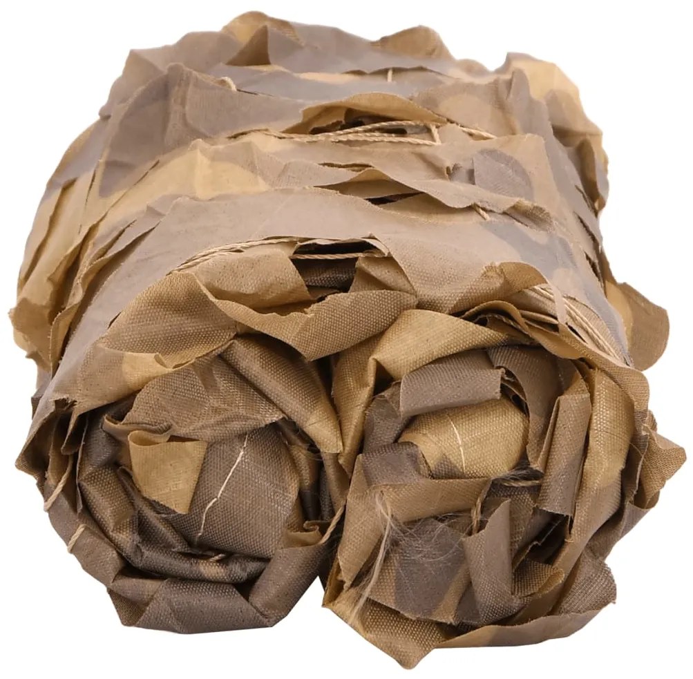 Rede de camuflagem com saco de arrumação 410x285 cm areia