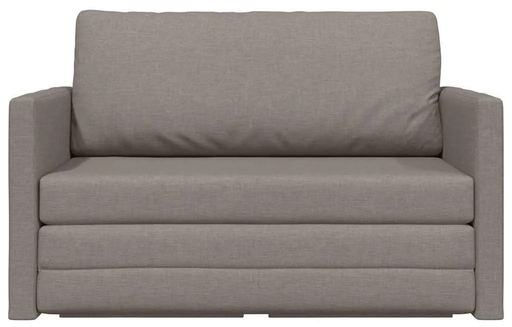 Sofá-Cama 2 em 1 Taupe 124x71x78 cm Tecido