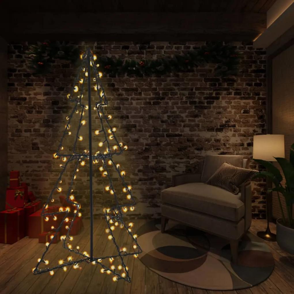 51006 vidaXL Árvore de Natal em cone 240 LEDs 115x150 cm interior e exterior