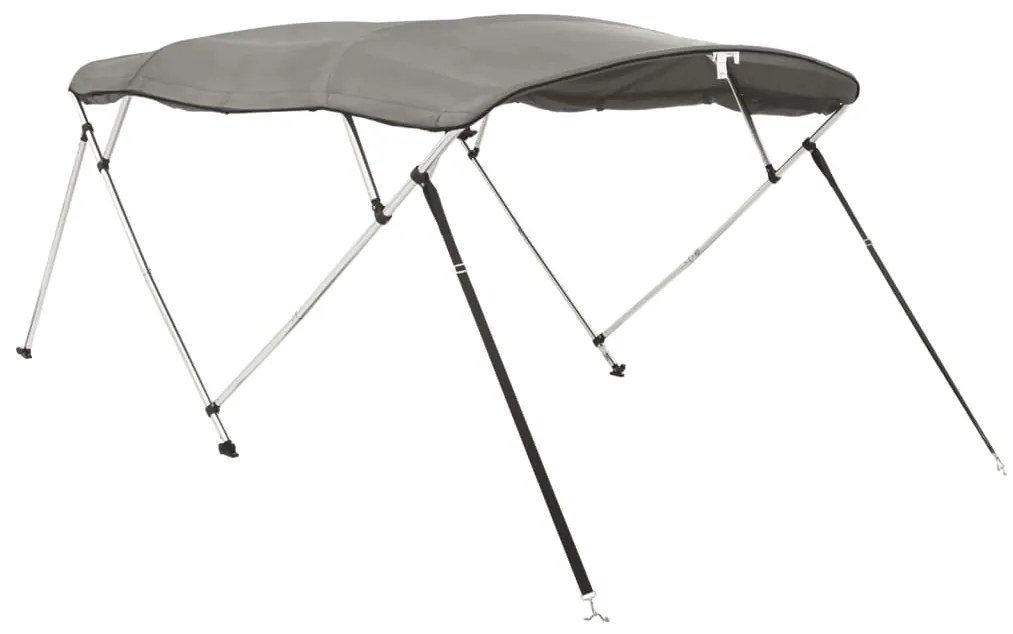 Toldo de 4 arcos Bimini c/ paredes laterais 243x(185-198)x137cm