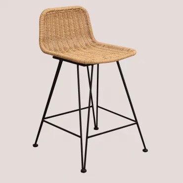 Banco Alto De Jardim Em Vime Sunset Vali ↑60 Cm - Sklum