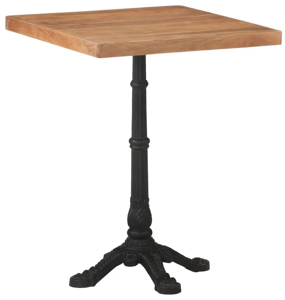 Mesa de bistrô 60x60x76 cm madeira de acácia maciça