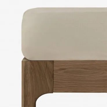 Lençol Baixo Em Linho Sorana 160g/m2 Beige Semoline & Cama 150cm (150 X 200 X 40 Cm) - Sklum