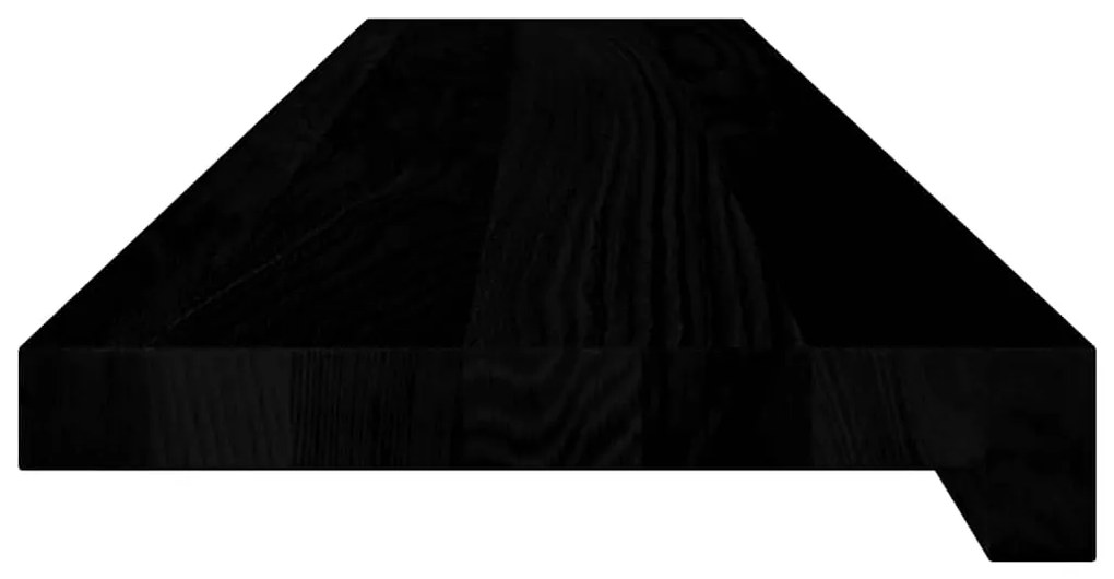 Soleiras da janela 2 pcs 100x20x2 cm carvalho castanho-escuro