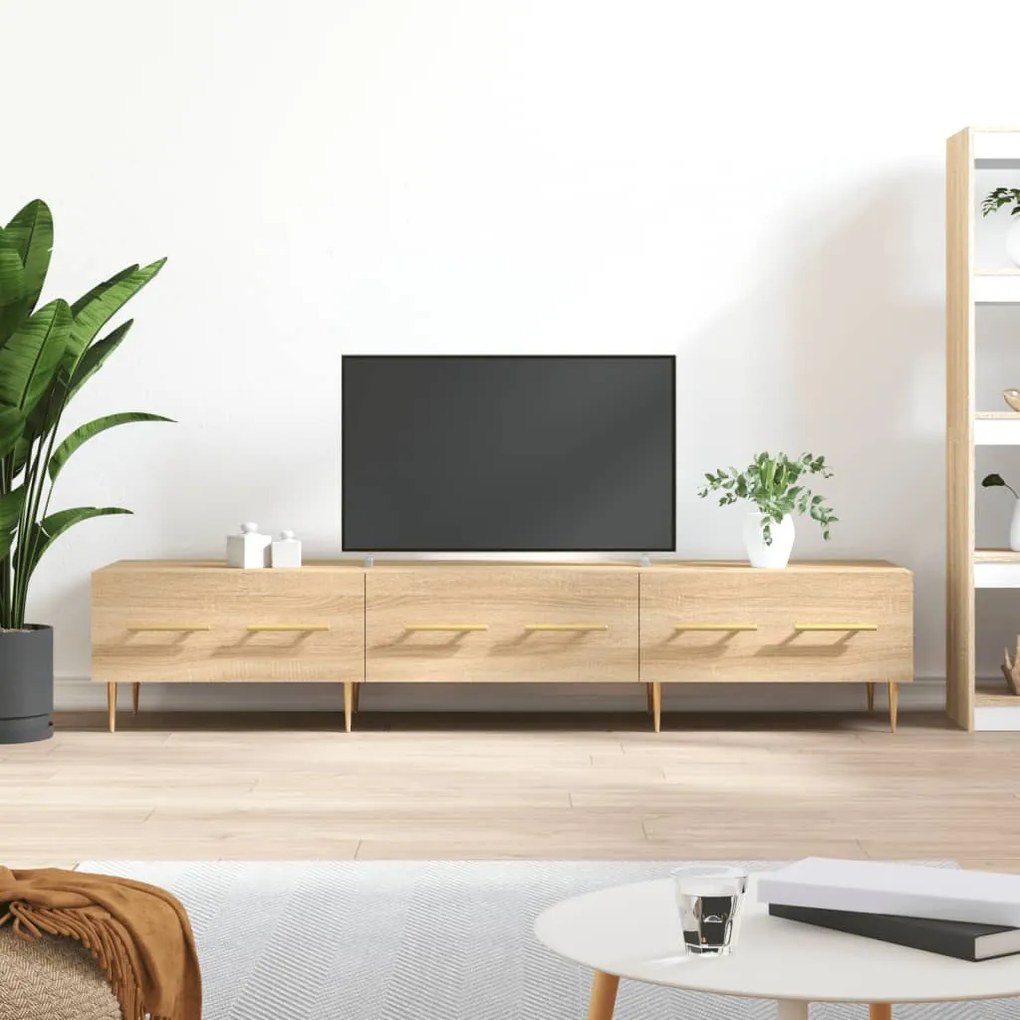 Móvel de TV 150x36x30 cm derivados de madeira carvalho sonoma