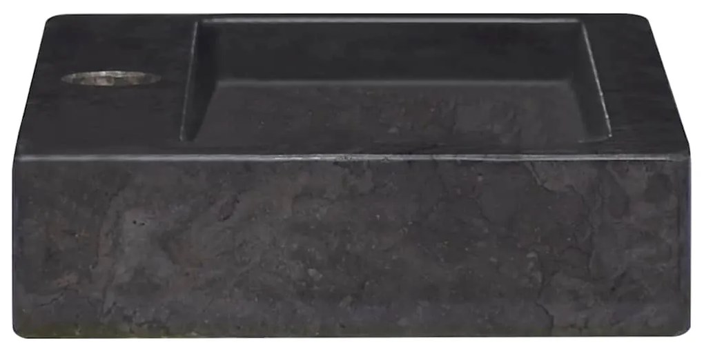 Lavatório de parede 38x24x6,5 cm mármore preto