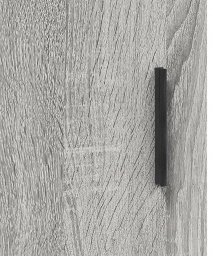 Armário alto 69,5x34x180 cm derivados de madeira sonoma cinza