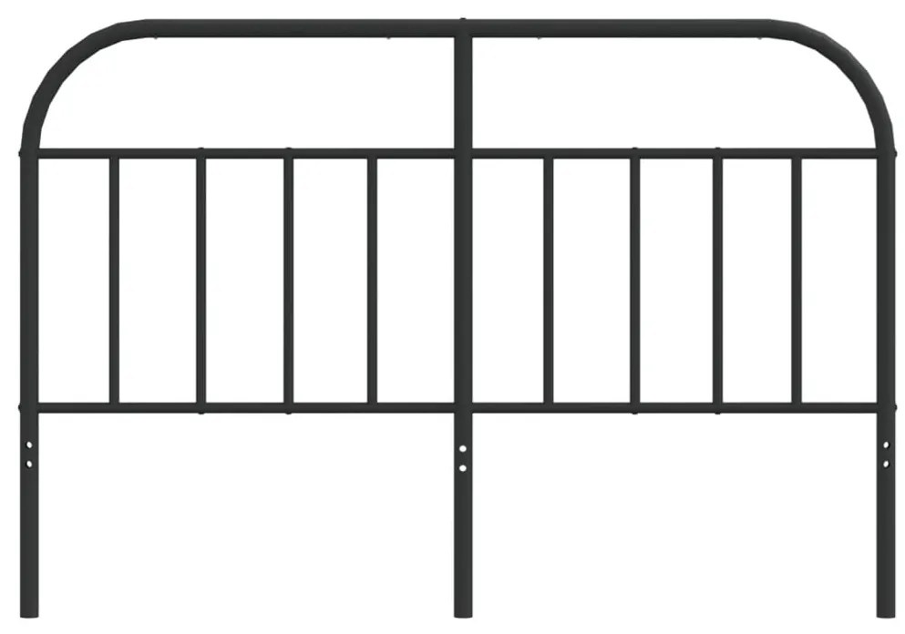 Cabeceira de cama 140 cm metal preto