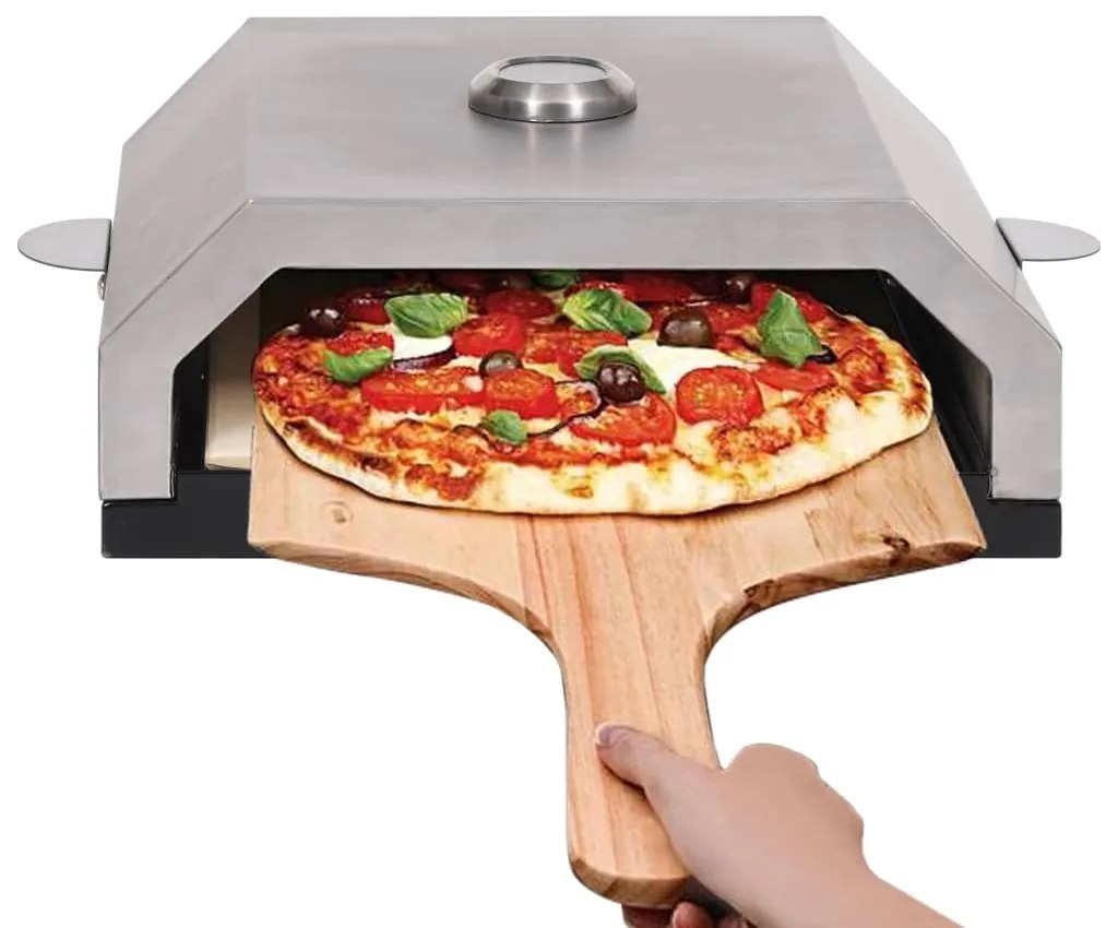 Forno de piza c/ pedra cerâmica p/ churrasqueira carvão ou gás