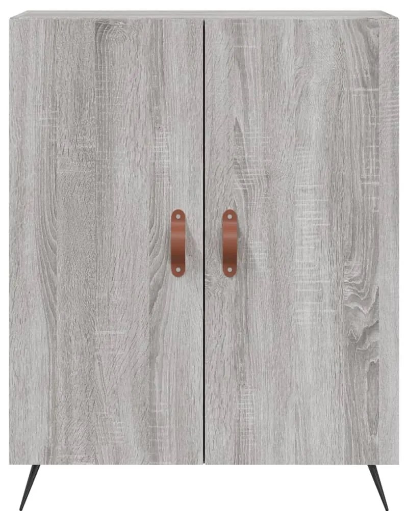 Armário alto 69,5x34x180 cm derivados de madeira sonoma cinza