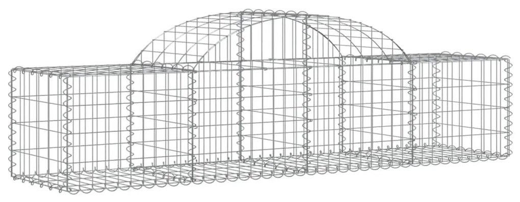 Cestos gabião arqueados 18pcs 200x50x40/60 cm ferro galvanizado