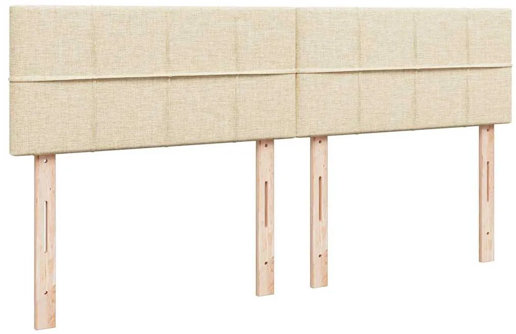 Cama com molas/colchão 180x200 cm tecido cor creme